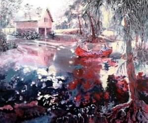 Casa della barca e lago di Elvaston da Mary Smith