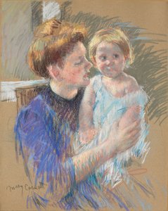 Madre in viola che tiene il suo bambino, c.1914