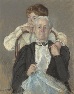 Ritratto di Mrs. Cyrus J. Lawrence con il nipote R. Lawrence Oakley, c.1897 da Mary Cassatt