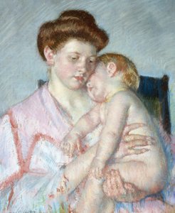 Bambino assonnato da Mary Stevenson Cassatt