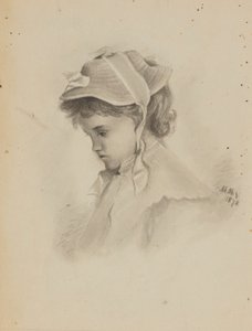 Senza titolo (Testa di bambino che guarda in basso) da Mary Vaux Walcott