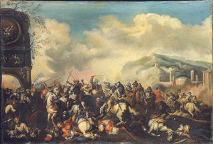 Battaglia contro i Turchi da Marzio Masturzio