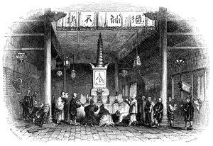 Tempio buddista, Cina, 1847 da Mason