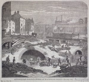 Ponte di Blackfriars, Londra, 1863 da Mason Jackson