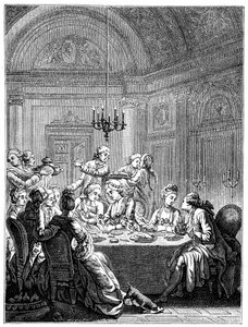 La cena, 1885 da Masquelier