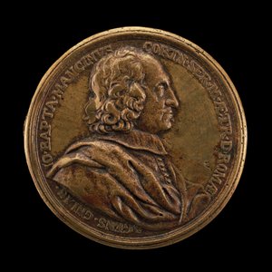 Giovanni Battista Mancini, morto 1694, Agente Generale della Toscana a Roma (dritto), 1680 da Massimiliano Soldani
