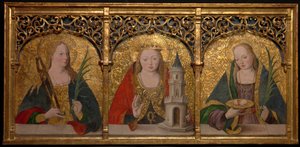 Sante Apollonia, Barbara e Agata da Master Alejo
