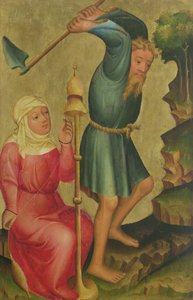 Adamo ed Eva al lavoro, dettaglio dall