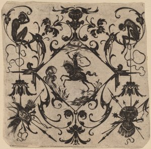 Ornamento con Grottesco da Master CR