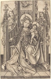 Madonna col Bambino in trono da Master E.S.