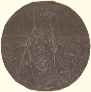 La Madonna e il Bambino in un giardino da Master E.S. Facsimile