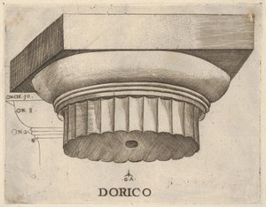 Capitello dorico con misure da Master GA