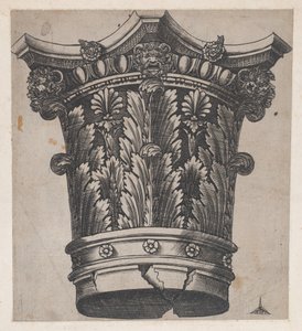 Speculum Romanae Magnificentiae: Capitello con teste e maschere