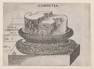 Speculum Romanae Magnificentiae: base corinzia, ca. 1537