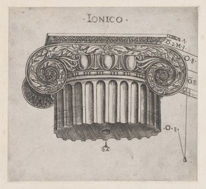 Speculum Romanae Magnificentiae: Capitello ionico da Master GA