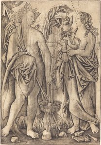 Marte e Venere (Mercurio e Venere?) da Master H.L.