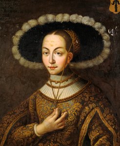 Ritratto di Margareta Eriksdotter Vasa 1497-1536, sorella del re Gustavo I di Svezia da Master Hillebrandt