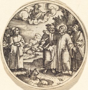 Cristo con tre dei suoi apostoli da Master IB