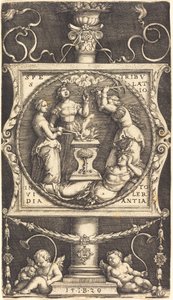 Emblema con Speranza, Tribolazione, Invidia e Tolleranza da Master IB