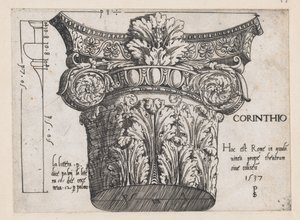 Speculum Romanae Magnificentiae: Capitello Corinzio da Master PS