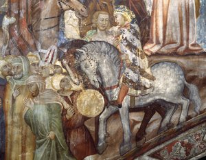 Dettaglio della Crocifissione da Master Trecentesco of Sacro Speco School