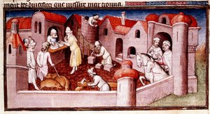 Scena dal Libro delle meraviglie di Marco Polo, inizio XV secolo