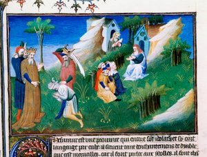 Il re del Kashmir dispensa giustizia da Master of Boucicaut