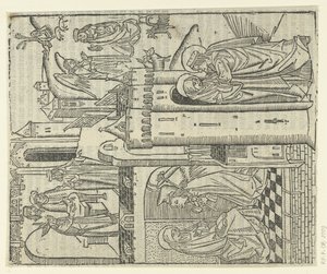 La storia di Anna e Gioacchino da Master of Delft (attributed to)