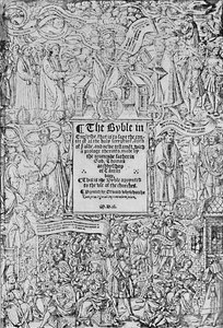 Pagina del titolo della Grande Bibbia, 1540