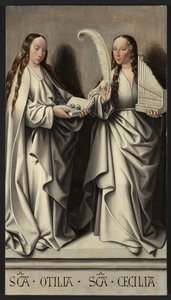Sante Ottilia e Cecilia, pannello dell