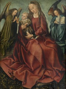 La Vergine e il Bambino tra due angeli da Master of Frankfurt