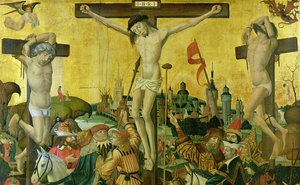 La Crocifissione, c.1500 (dettaglio) da Master of Hamburg