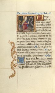 Santa Margherita e il drago da Master of Jacques de Besançon