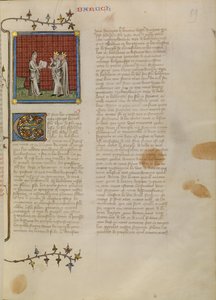 Baruch legge a Jeconia e ad altri nobili da Master of Jean de Mandeville