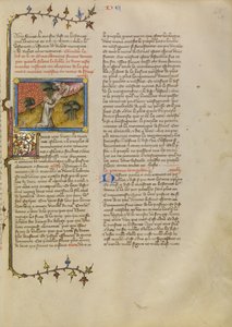 Mosè riceve le tavole della legge da Master of Jean de Mandeville
