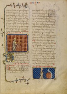 La creazione del mondo; La creazione dei cieli da Master of Jean de Mandeville