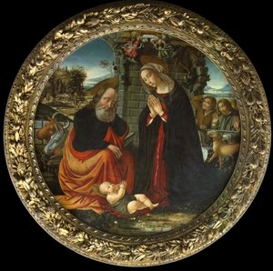 La Natività, con Maria e Giuseppe in viaggio verso Betlemme, l