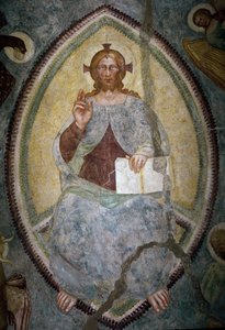 Redentore tra i quattro evangelisti da Master of Mocchirolo