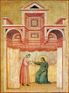 Cecilia persuade il marito Valeriano al battesimo, dettaglio dall