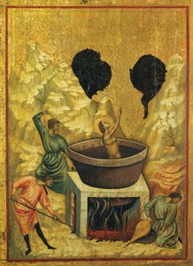 Santa Cecilia nel bagno di acqua bollente (dettaglio)