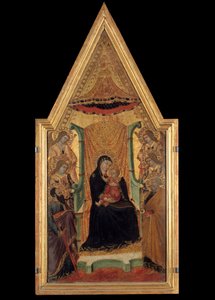 La Vergine in maestà tra San Paolo, San Pietro e quattro angeli da Master of Santa Maria di Castello