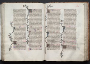 Il Messale di Gotha: Fol. 100r, Testo da Master of the Boqueteaux