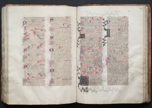 Il Messale di Gotha: Fol. 113r, Testo, c. 1375 da Master of the Boqueteaux