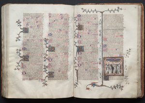 Il Messale di Gotha: Fol. 126v, Testo, ca. 1375 da Master of the Boqueteaux