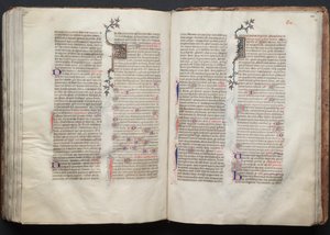 Il Messale di Gotha: Fol. 135r, Testo, ca. 1375 da Master of the Boqueteaux