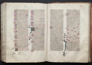 Il Messale di Gotha: Fol. 136r, Testo, c. 1375 da Master of the Boqueteaux