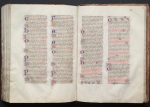 Il Messale di Gotha: Fol. 141v, Testo, c. 1375 da Master of the Boqueteaux