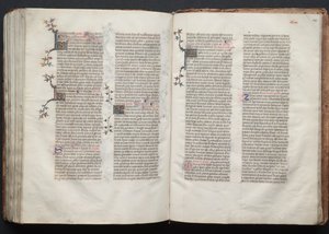 Il Messale di Gotha: Fol. 145r, Testo, c. 1375 da Master of the Boqueteaux