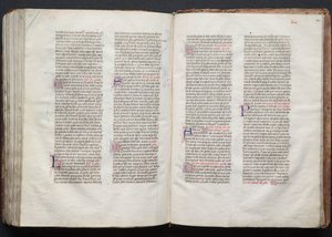 Il Messale di Gotha: Fol. 146r, Testo, c. 1375 da Master of the Boqueteaux