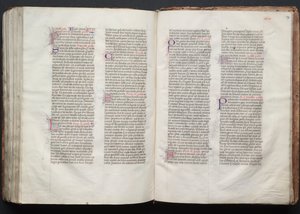Il Messale di Gotha: Fol. 147r, Testo, ca. 1375 da Master of the Boqueteaux